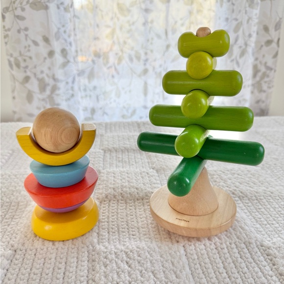 PlanToys Stacking Tree and Nuts & Bolt - Picture 1 of 11